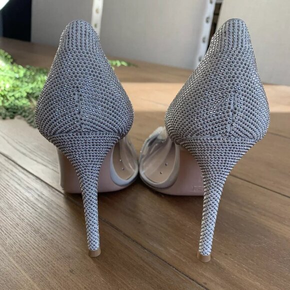 Gianvito Rossi 105 Plexi & Embellished Suede Pumps - Picture 5 of 11